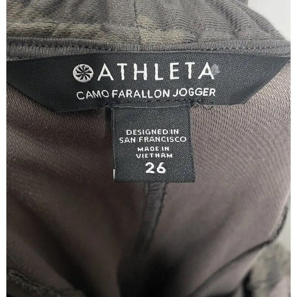 Athleta Women’s Farallon Comfort Jogger Camouflage‎ Green Plus 26 New - Picture 7 of 9